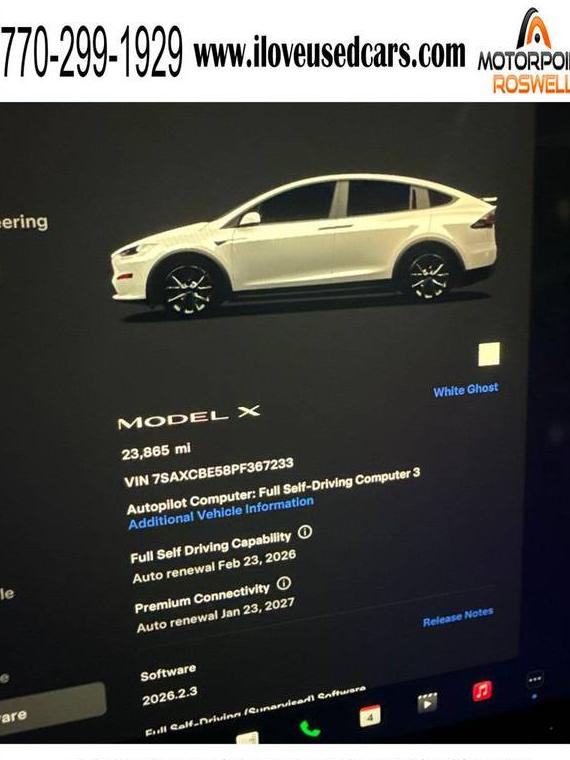 TESLA MODEL X 2023 7SAXCBE58PF367233 image TESLA MODEL X 2023 7SAXCBE58PF367233 image